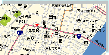 JHt߂̒n}